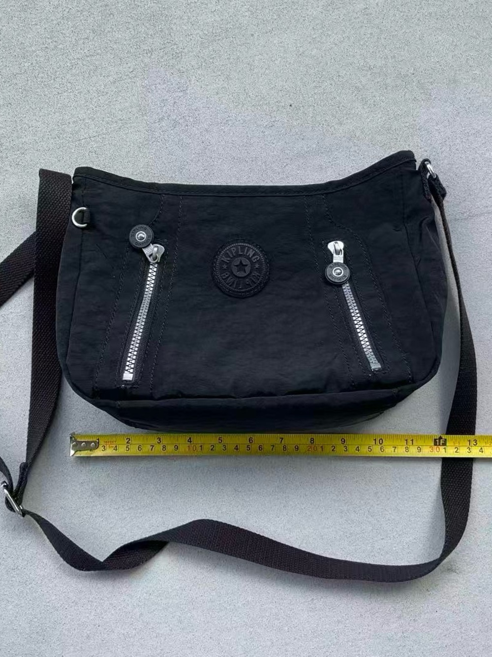Kipling Black Nylon Shoulder Crossbody bag